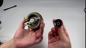 Fielect 100W 300R Ohm Ceramic Wire Wound Potentiometer Linear Rotary Resistor Rheostat with Knob for Industiral Machinery RPM Adjustment