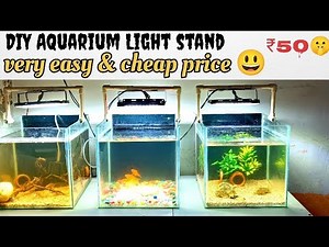How to make DIY aquarium light stand at 🔥💯 #diyaquariumproject #aquariumlightstand #fishtankstand