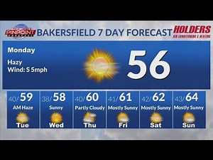 Bakersfield weather forecast Dec. 18