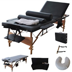 [Hot Item] SPA Bed Furniture Portable Folding Steel Massage Table Face Cradle Massage Table Folding Massage Table Headrest