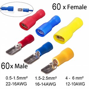 [Hot Item] Hampool Insulated Wire Cable Electrical Connector Female Disconnect Terminals