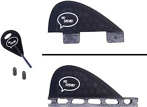 Ho Stevie! Stabilizer Surfboard Fin (Center/5th Fin) Twin Tab or Single Tab Sizes + Fin Key and Screws