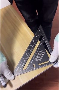 7 inch Rafter Square Aluminum Alloy Double Scale Triangle Ruler Angle Ruler Carpenter Triangle Square Rafter Tool Mensurement Tool for Woodworking and Carpentry
