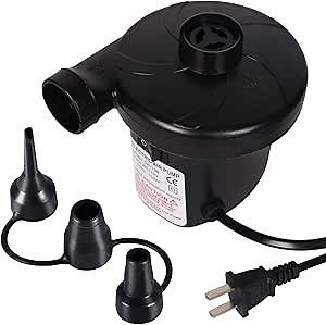 Electric Inflatable Deflated Air Pump, Quick-Fill Inflator Pump for Blow Up Pool Toys Air Mattress Rafts Floats