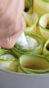Zucchini Roll Ups - beautiful and delicious meal 😋 😍 Full recipe on my website | The Cooking Foodie