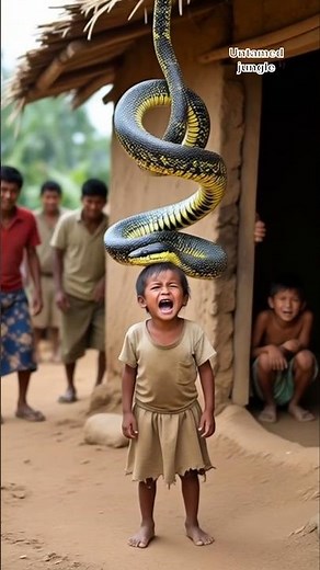 Giant Python Attacks Boy in Village Hut | Real Snake Attack Caught on Camera | Shocking Wildlife 😱
