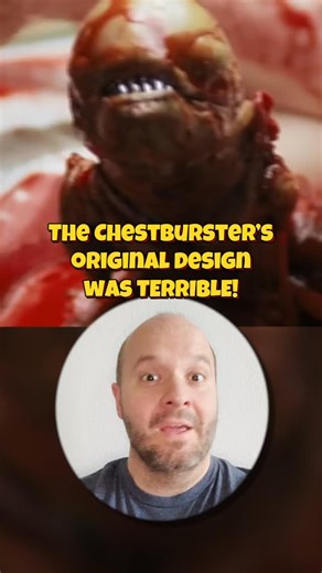 Oɴᴇ Mɪɴᴜᴛᴇ Cʀɪᴛɪᴄ on Instagram: "The original design of the Chestburster in 1979’s Alien was weird and not so scary. #Alien #chestburster #xenomorph #alienearth"