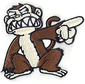 Evil Closet Monkey Patch Cartoon Embroidered Iron On