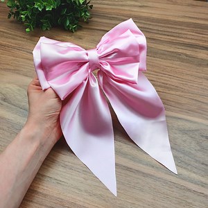 286K views · 3K reactions | Making the easiest hair bow ever with satin fabric without a sewing machine | DIY Vakti | Facebook