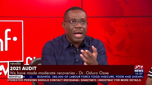 2021 Audit: Auditor General must indicate recoveries made in his reports. - Dr. Eric Oduro Osae [Dir. Gen., Internal Audit Agency (IAA)] #Newsfile | JoyNews