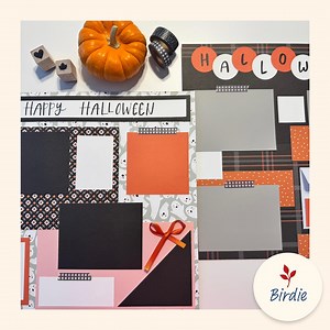 Halloween Scrapbook Bundle – Premade Pages, Photo Ready Layouts - Etsy Canada
