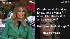 Melania Trump appears to give a f*** while reading Christmas books to children. | The Recount