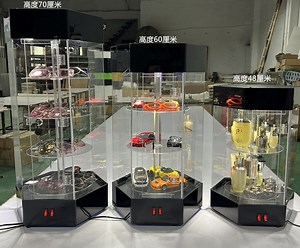 [Hot Item] OEM Acrylic Perfume Display Showcase Lockable PMMA Jewelry Cabinet Shop Retail Rotating Perfume Display Cabinet in Stock