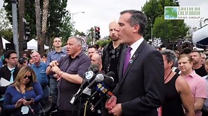 11K views · 20 reactions | LA Mayor Eric Garcetti spoke at LA Pride Sunday after the #OrlandoShooting at a gay nightclub. | Los Angeles Daily News | Facebook