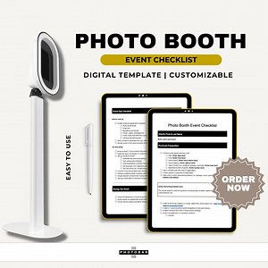 Photobooth Event Checklist Template - Etsy