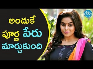 Here's the Reason Behind Why Actress Poorna Changed Her Name - Tollywood Tales