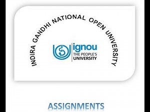 IGNOU : ASSIGNMENT cover page FORMAT PDF l download pdf