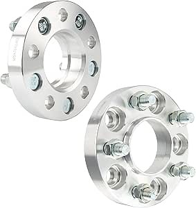 AUTOSITY 5x4.5 Thickness 1 inch 5x114.3mm Thread Pitch M14x1.5 Hub Bore 71.5mm Hubcentric Wheel Spacers Compatible with Charger 2006-2019 3.6L, 300 2005-2019 3.6L, Challenger 2009-2019 3.6L, 2PCS