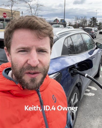 Want a quick answer on EV fast charging? Ask Keith, a real #VWID4 owner. https://bit.ly/40VSFr6 (This content is created by real VW drivers, and may contain aftermarket parts, accessories, or modifications.) | Volkswagen