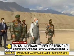 22K views · 711 reactions | Any kind of escalation from either side should be avoided on the border, said China, after Indian PM Narendra Modi made a surprise visit to Leh and Ladakh. Mohammed Saleh brings you the story | WION | Facebook