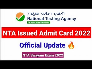 Good News !! NTA Issued Admit Card 2022 | NTA Swayam Exam 2022 | UGC NET MENTOR