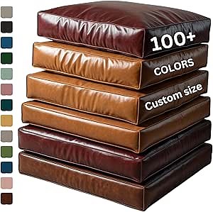 Faux Leather Mudroom Cushion – Custom-Made Cushions for Bench Seating | Ideal for Entryways, Mudrooms & Hallways | Durable Style & Comfort