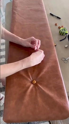 DIY Tufted Bench