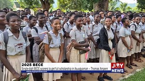 2025 BECE: Single-digit BECE scorers to get full scholarship in Asuogyaman – Thomas Ampem. #JoyNews | JoyNews
