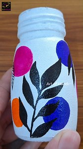 1.6K views · 3 comments | Easy Bottle Painting Idea with Acrylic Color | Art of Handicraft | Facebook