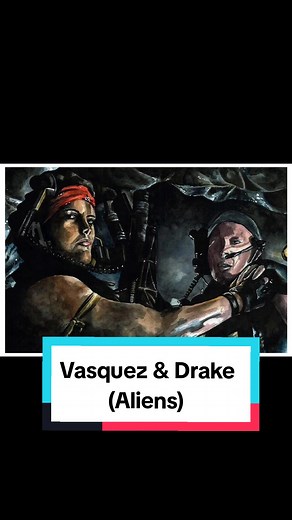 I plan on meeting Jenette Goldstein and Mark Rolston (Pvt. Vasquez & Pvt. Drake from Aliens) at #baltimorecomiccon this weekend. I painted my favorite scene with these two from the #movie . I made prints of this and plan on giving them to these two as gifts. #aliens #aliens1986 #vasquez #drake #scifimovie #actionmovie #fyp #art #artistsoftiktok #fypage #artistoftiktok #artistontiktok #fyp #illustration #fanart #artwork #fypシ #mixedmediapainting #painting #mixedmediaart #mixedmedia #ink #watercol