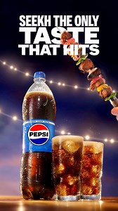 Seekh, sip, celebrate. Eid Mubarak #NothingHitsLikePepsi 🌙#PepsiPakistan #NewStrongerPepsi | Pepsi Pakistan