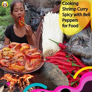 Cooking Shrimp Curry Spicy with Bell peppers for Food - Chef Samurai | Chef Samurai
