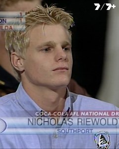 With the first pick in the 2000 AFL National Draft, the Saints select… Nick Riewoldt 🌟 | 7AFL