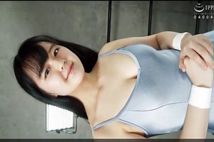 Japanese girls wrestling loser got her suit off!