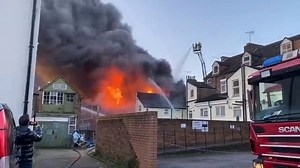 5.9K views · 84 reactions | The #ElmsRoadFire in #Aldershot has spread to neighbouring properties and there are more than 60 firefighters on scene. The fire is now under control and crews are beginning to damp down. A reminder if you live nearby to keep all doors and windows closed due to the large amounts of smoke coming from the area. | @GraceMcGachy | Hampshire and Isle of Wight Fire and Rescue Service | Facebook