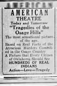 Tragedies of the Osage Hills - Movie