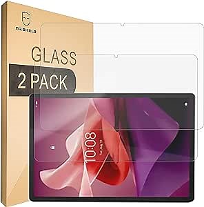 Mr.Shield Screen Protector compatible with Lenovo Tab P12 Tablet [Tempered Glass] [2-PACK] [Japan Glass with 9H Hardness]