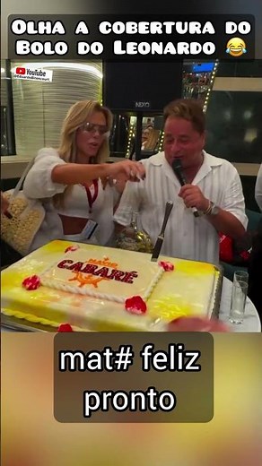 Leonardo's cake is soaked in CACHAÇA 😂😂