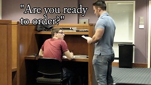 Waiter in the Library Prank | Areyoukiddingtv