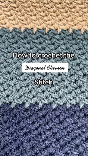 16K views · 331 reactions | Learn how to make this pretty diagonal chevron stitch. Read more here: https://www.nickishomemadecrafts.com/diagonal-chevron-crochet-stitch-tutorial/ | Crochet Patterns & Tutorials by Nicki's Homemade Crafts | Facebook