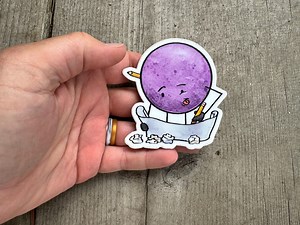 Sticker vinyle pois violet : sticker étanche pour ordinateur portable - Etsy France