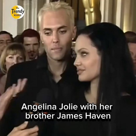 Angelina Jolie with her brother James Haven #angelinajolie