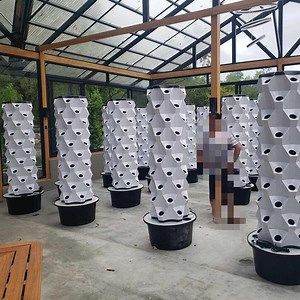 [Hot Item] Greenhouse Vertical Hydroponics System Tower Garden Growing System Hydroponic Tower Vertical