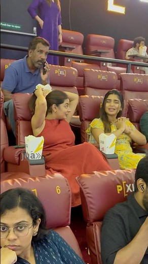 Esther and Gauri laughing at a joke in the theater… #celebrity #esther #viral