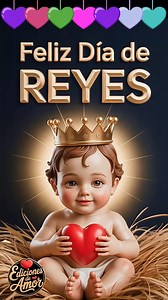 5.2M views · 125K reactions | ❤️ Feliz Día de Reyes. Hoy el Niño Jesús nos regala su amor más puro y nos invita a compartirlo en familia. #DiaDeReyes2026 #felizdiadereyes #6deenero | Ediciones de Amor | Facebook