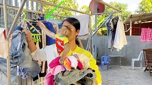 Smarty DAM Accompany Mom To Pick Cloth At Dryer | Daily Monkey Family