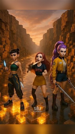 15K views · 63 reactions | Three female warriors Kpop Demon hunter Brave #reels #kpopdemonhunters #sbjanimation #USA #kpopdemonhuntersnetflix | SBJ Animation | Facebook