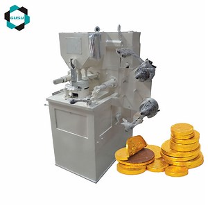 [Hot Item] Gusu Automatic Gold Coin Chocolate Packing Machine Foil Coin Chocolate Wrapper Machine
