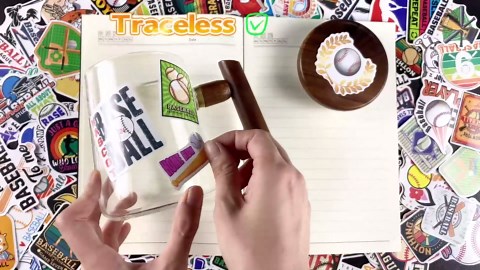 Baseball Stickers 200 PCS Baseball Sports Stickers for Water Bottles,Baseball Helmet Stickers Vinyl Waterproof Baseball Party Favors Baseball Team Gifts for Boys Kids Teens (wakemoodei001)