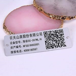 [Hot Item] Stamping Name Plate Asset Aluminum Label Metal Nameplate Aluminum Nameplate